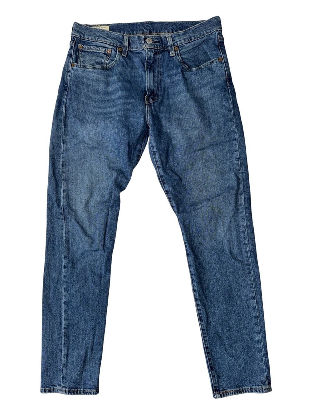 Levi’s mens 32x30 slim taper 512 mid wash denim blue jeans EUC